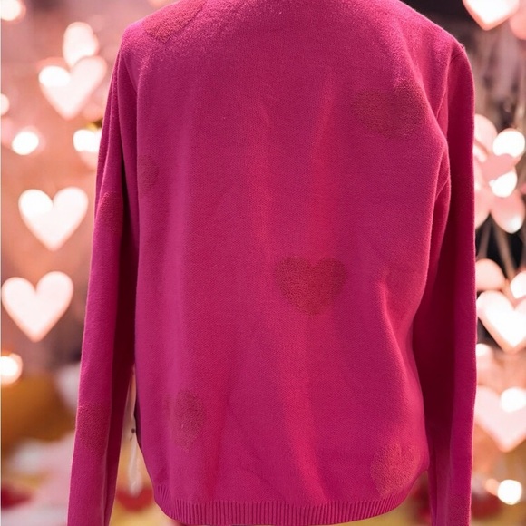Nicole Miller Pink Sweater with Matching Pouch size xl NWT - Picture 5 of 5